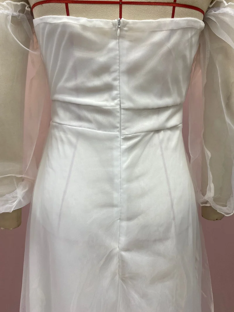 2026 European and American Autumn and Winter New Long-Sleeve Party Dress Amazon Long Elegant Mid-Waist Chiffon Women's Dress