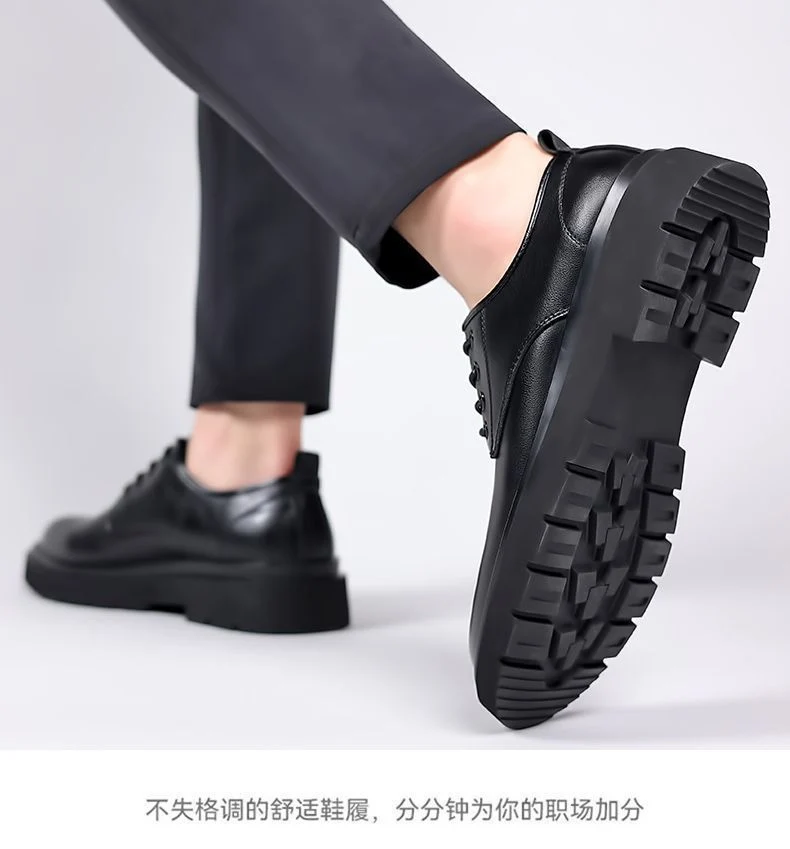 [100% full cowhide] special clearance processing leather shoes men's shoes genuine leather soft bottom non-slip business casual shoes