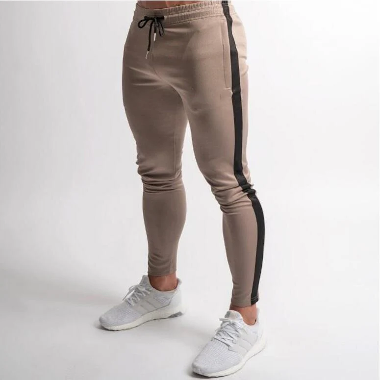 New Cross-Border Men's Outdoor Sports Casual Slim-Fit Gym Pants Men's Long Pants with Tapered Cuffs