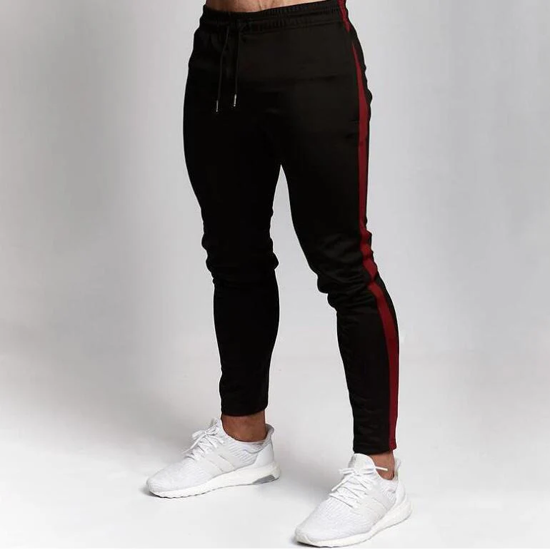 New Cross-Border Men's Outdoor Sports Casual Slim-Fit Gym Pants Men's Long Pants with Tapered Cuffs