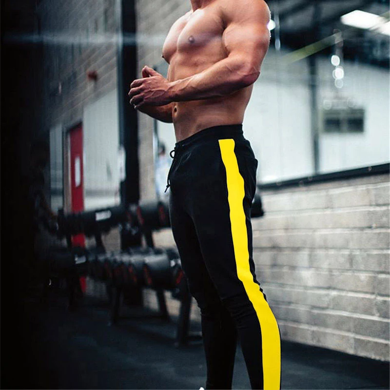Trousers Men's Four-season Men's Outdoor Sports Leg Casual Pants Side-stitched Stretch Slim Pants