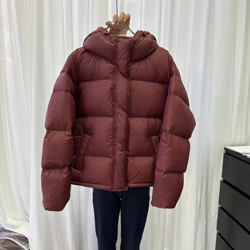 Short, Thick Cotton Jacket for Petite Women, 2026 Winter Trendy Fashion New Hooded Warm Puffer Jacket