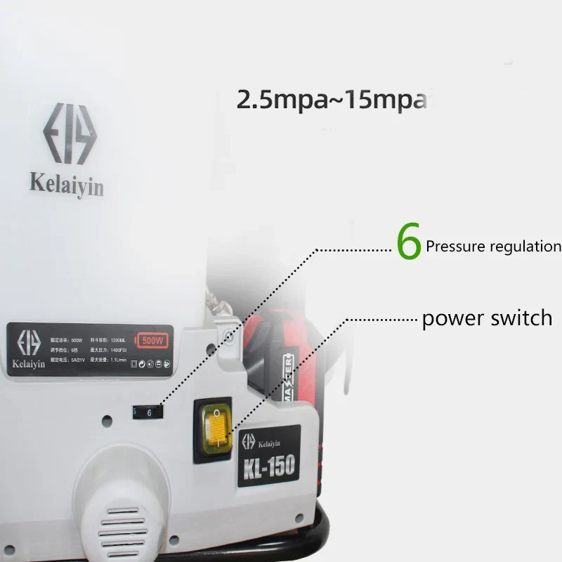 2025 High Quality 21V Li-Ion Battery Industrial Grade Brushless Motor 4000PSI Airless Paint Sprayer Electric Portable Spray Gun