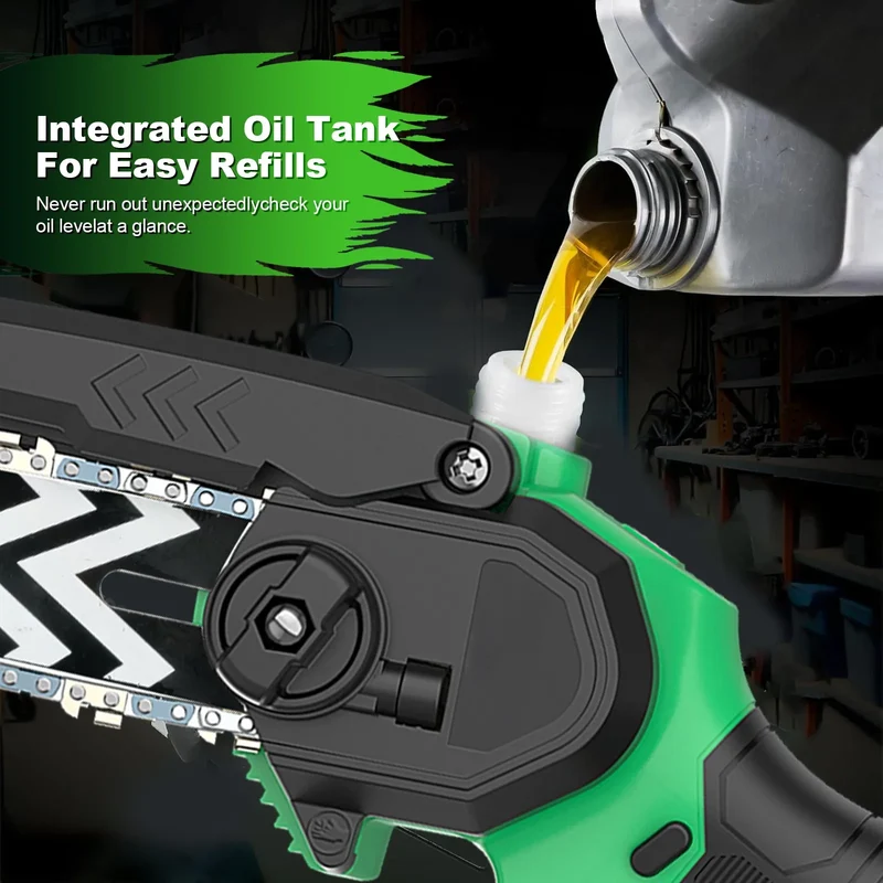 Powerful 20V Cordless Chain Saw DIY Industrial Grade Power Tools for Wood Cutting Local US Warehouse Battery Source