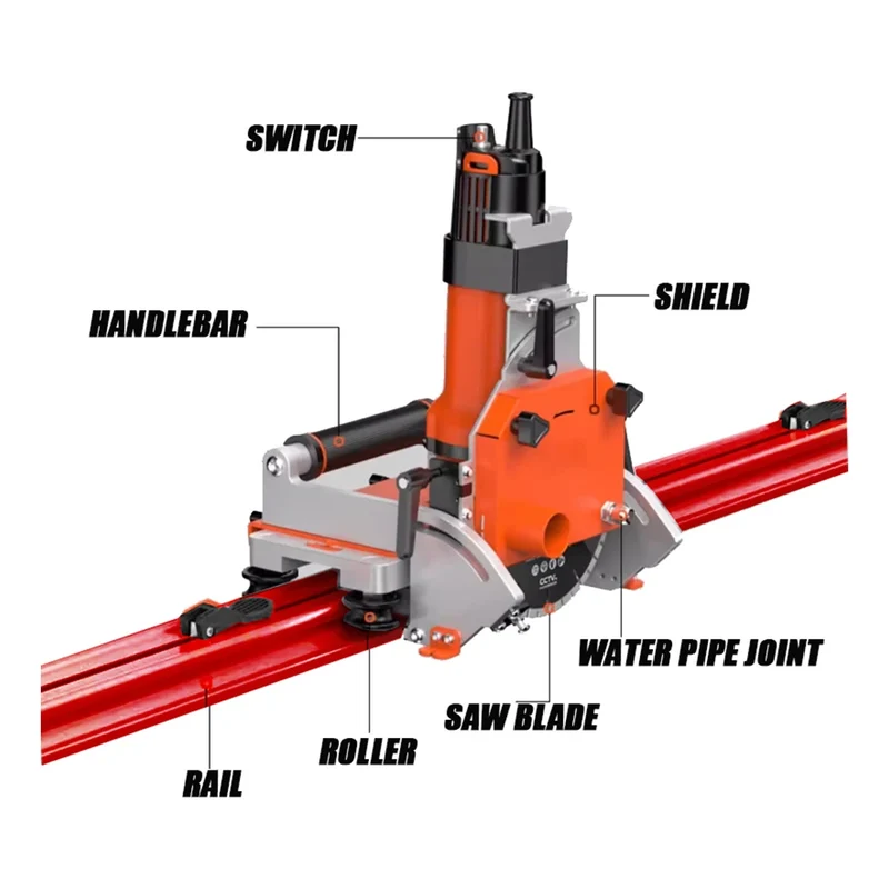 Portable Electric Tile 45 Cutting Machine Angle Chamfer Miter Tile Cutter Ceramic Slab Porcelain Large Marble 2800mm EL2800