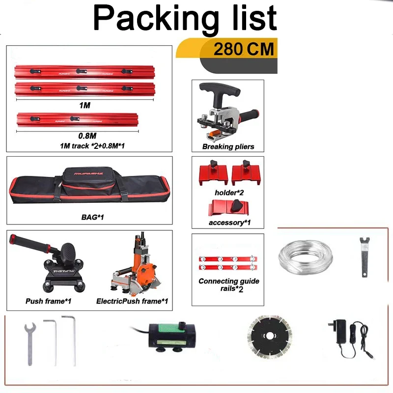 Portable Electric Tile 45 Cutting Machine Angle Chamfer Miter Tile Cutter Ceramic Slab Porcelain Large Marble 2800mm EL2800