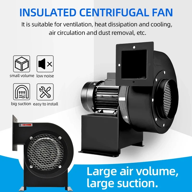 Hot Selling Factory Direct Multi-Wing Centrifugal Fan CY100 A/B 75mm 220V Heat Insulation Blower Strong Industrial Exhaust