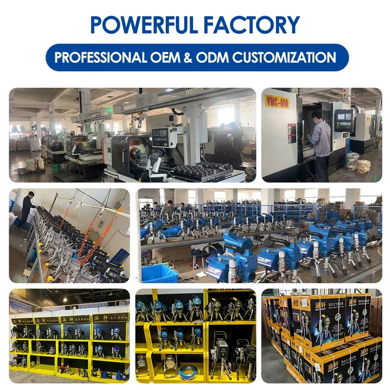 High-Power 220V Electric Airless Spray Gun Professional Latex Paint Coating High-Voltage Brushless Motor Engineering Electric