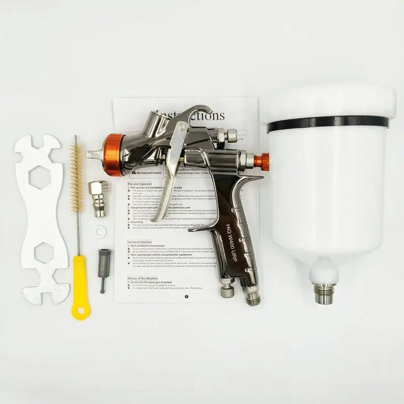 2025 New Arrivals Professional Car Painting Air Operated Gravity Feed 1.5/1.8/2.0mm Nozzle Size Aluminium Alloy Spray Gun