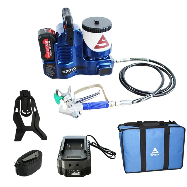 Hot Selling Weishibo Electric LVLP Portable Paint Sprayer DIY Grade 21V Battery Operated High Pressure Airless 2500PSI 1200ML