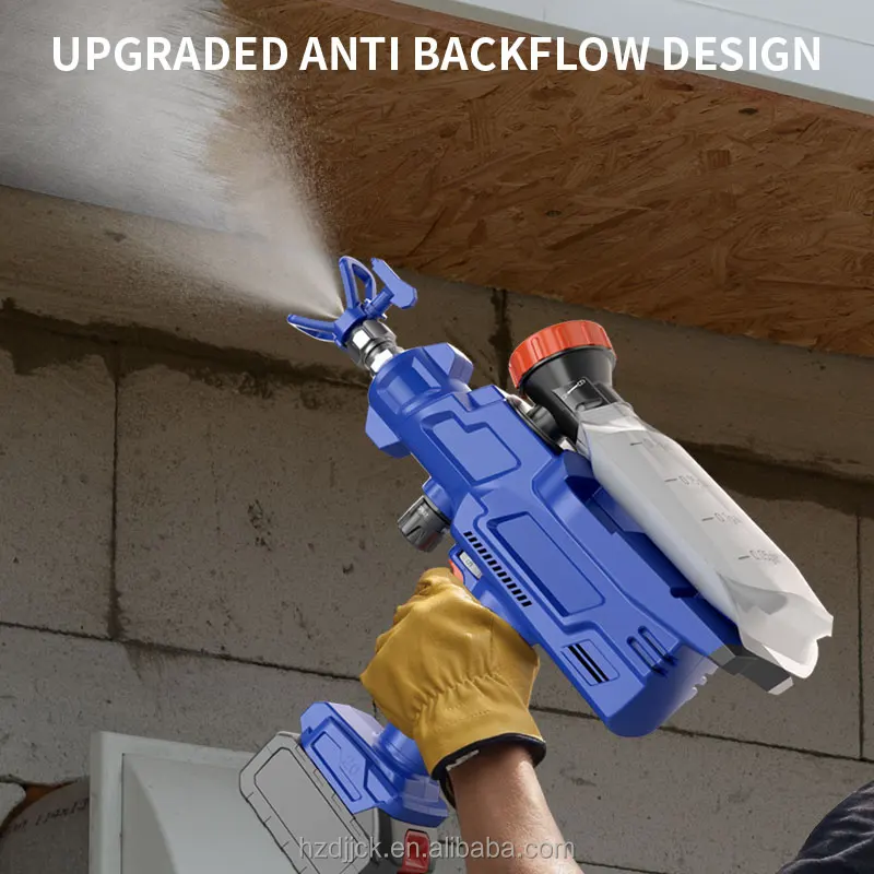 Hanxuan Model 680 Lithium Battery High Voltage Airless Spray Gun DIY 21V Paint Coating Latex Sprayer Handheld Brushless Motor