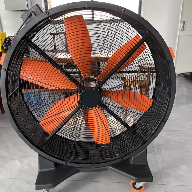 Large Fan Industrial Portable Exhaust Ventilation Fan Big Size HVLS PMSM Drum Fan