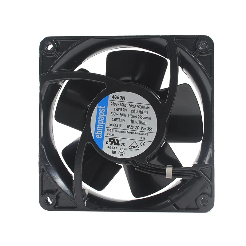 Ebmpapst 4650N 12038 230V 19w Axial Flow Fans High Temperature Resistant Cooling Fan for Industrial Equipment Cooling