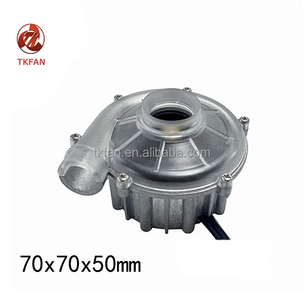 High Pressure 70mm Brushless DC 24V Fan Blower 17.8CFM Air Flow 8.8kPa Plastic Standing Retail Industries 12V Voltage OEM