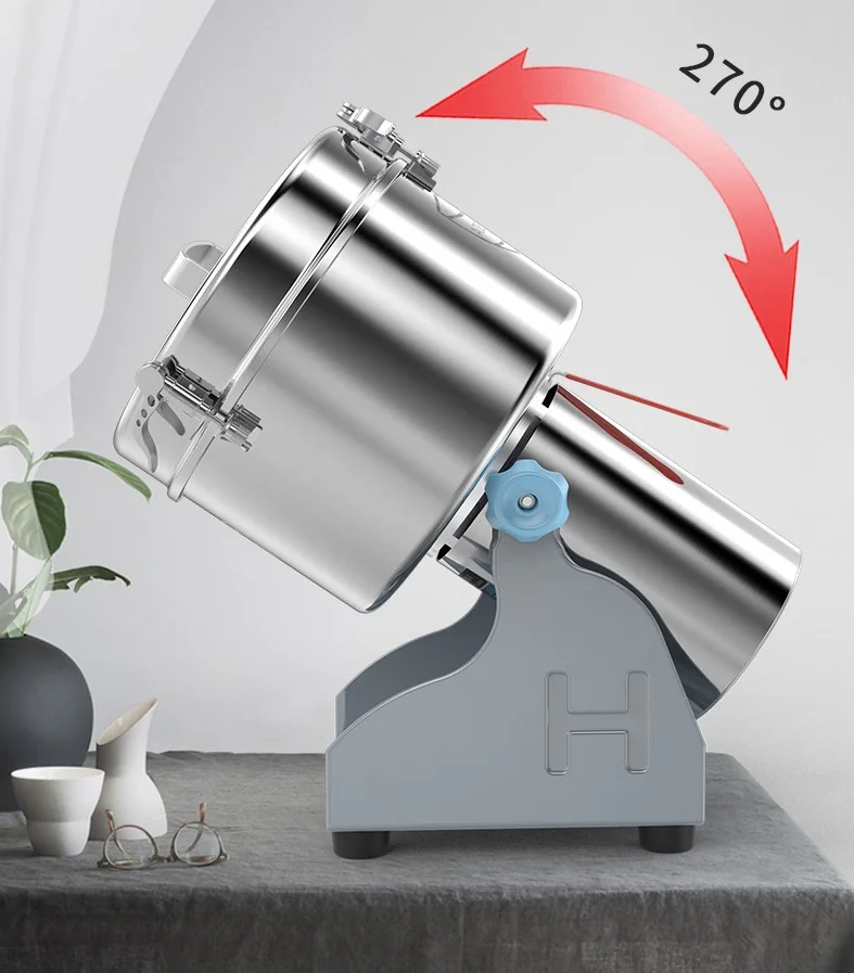 Small Household Electric Swing Type 1500g Dry Food Beans Powder Grinding Machine