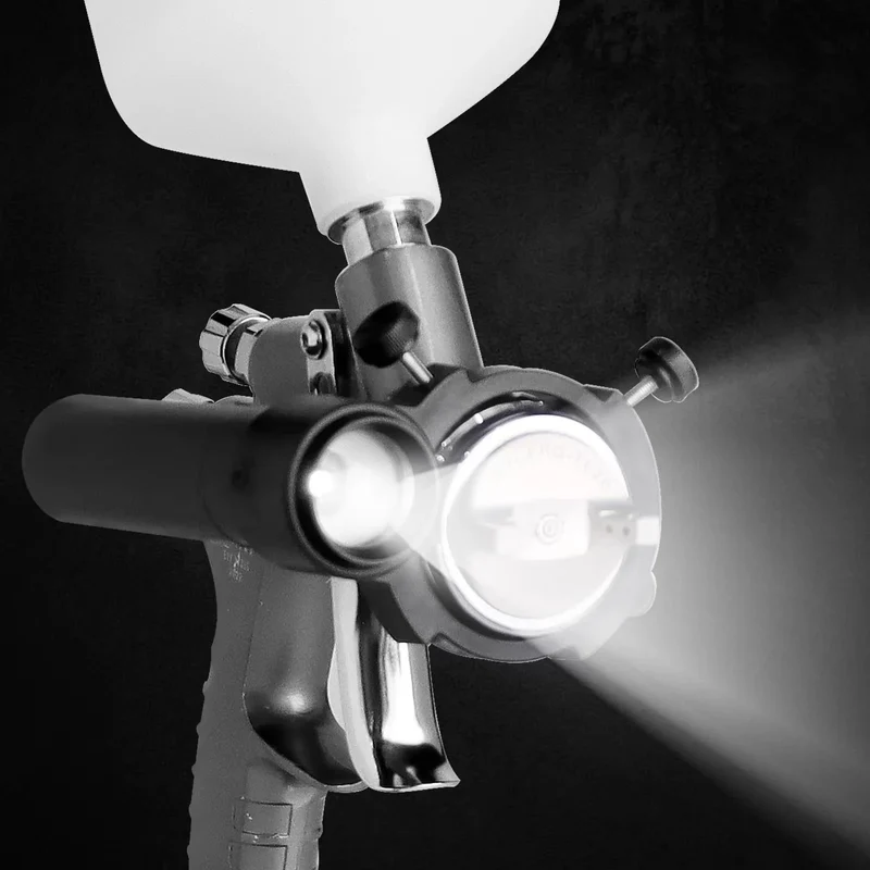 Car Spray Gun LED Lighting Lamp Fill Light Special Paint Gun Rechargeable Black Plastic 3-Year Warranty