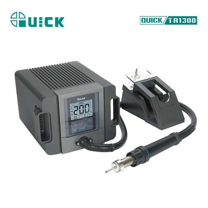 1300W Powerful Industrial & DIY Desoldering Iron Hot Air Gun with Vacuum Pump Quick TR1300 Electric Quick Hot Air Station