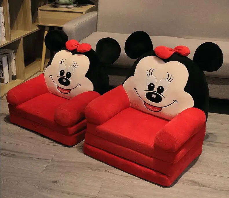 Sofas Children Sofa Cute Cartoon Lazy Folding Small Sofa Bed Girl Princess Baby Toddler Dual-purpose Child Seat All sofas