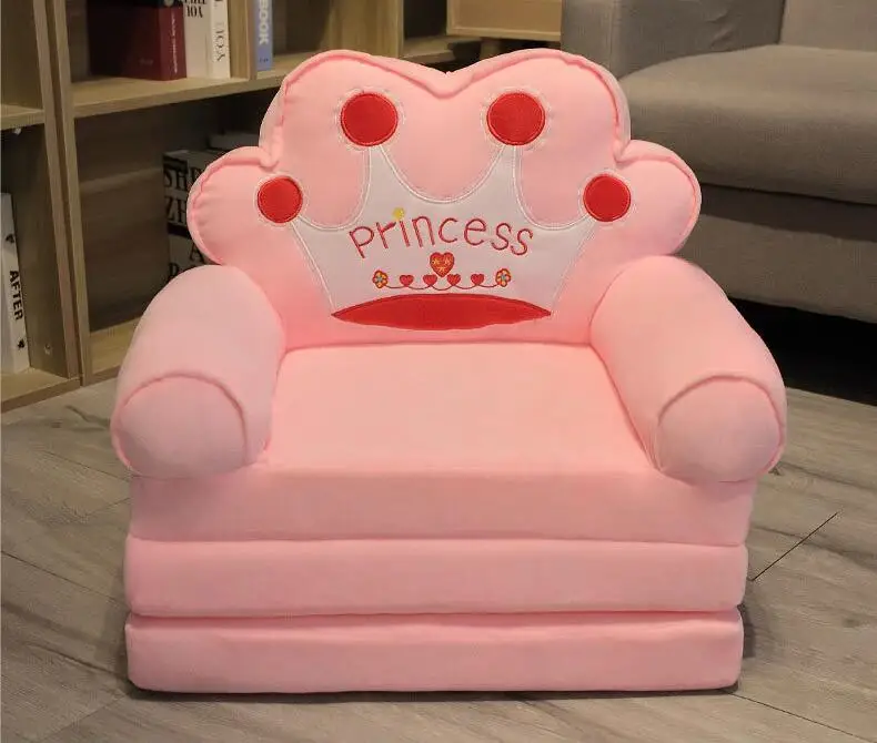 Sofas Children Sofa Cute Cartoon Lazy Folding Small Sofa Bed Girl Princess Baby Toddler Dual-purpose Child Seat All sofas