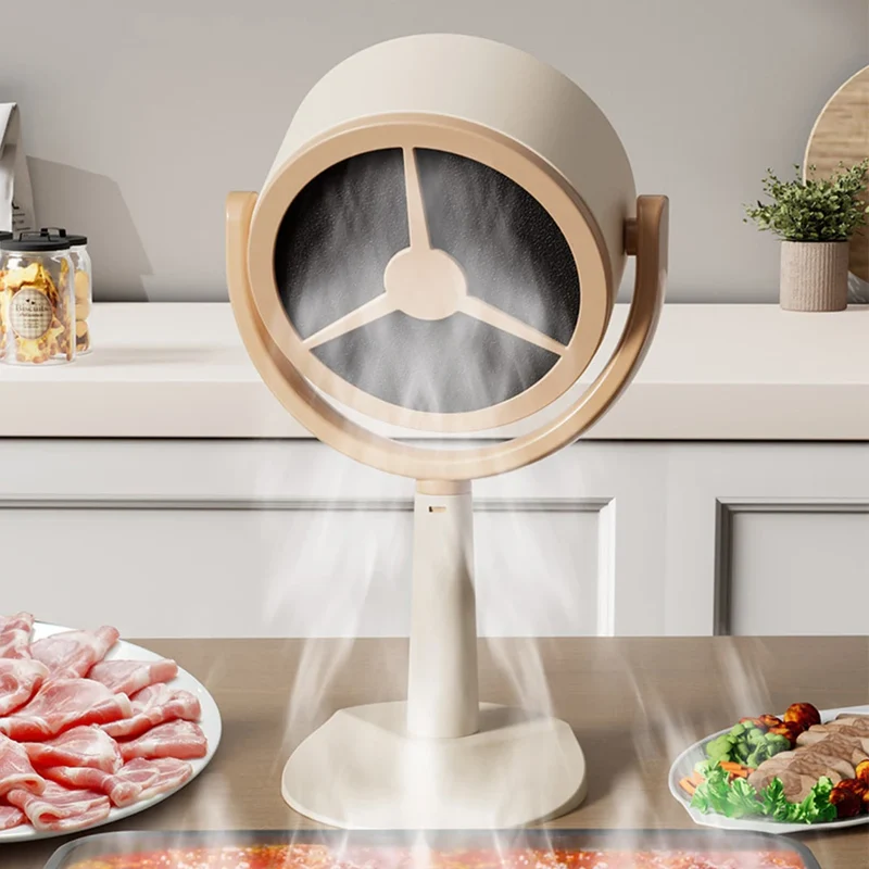 Electric Desktop Range Hood USB Adjustable Angle Portable Mini High Suction Power Exhaust Fan for BBQ Hot Pot Kitchen Appliance