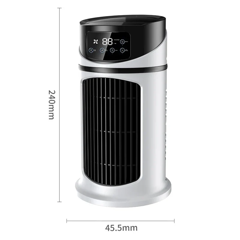 Water Cooling Fan Air Conditioner Adjustable Speeds Timer Personal Fan Air Cooler With Humidifier for Bedroom Living Room Office