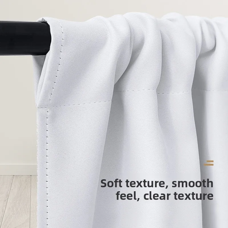 Modern Simple New Solid Color High-precision Short Curtain Finished Blackout Curtain Kitchen Partition Curtain Coffee Curtain.