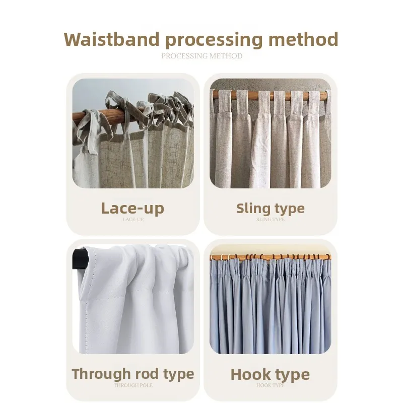 Modern Simple New Solid Color High-precision Short Curtain Finished Blackout Curtain Kitchen Partition Curtain Coffee Curtain.