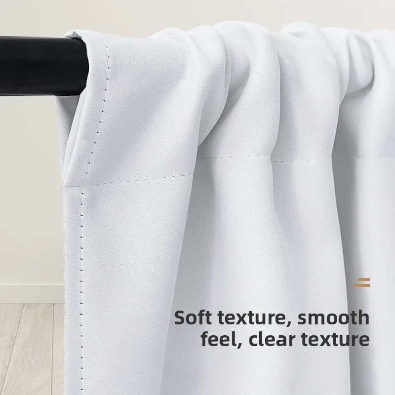 Modern Simple New Solid Color High-precision Short Curtain Finished Blackout Curtain Kitchen Partition Curtain Coffee Curtain.