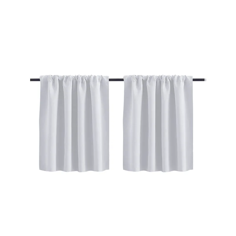 Modern Simple New Solid Color High-precision Short Curtain Finished Blackout Curtain Kitchen Partition Curtain Coffee Curtain.