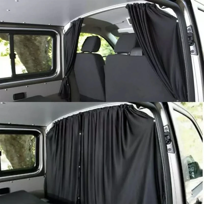 A Set CAB DIVIDER Blackout Curtain For Fiat Ducato VW T5 T6 Ford Transit Sprinter High Roof Motorhome Caravan Campervan