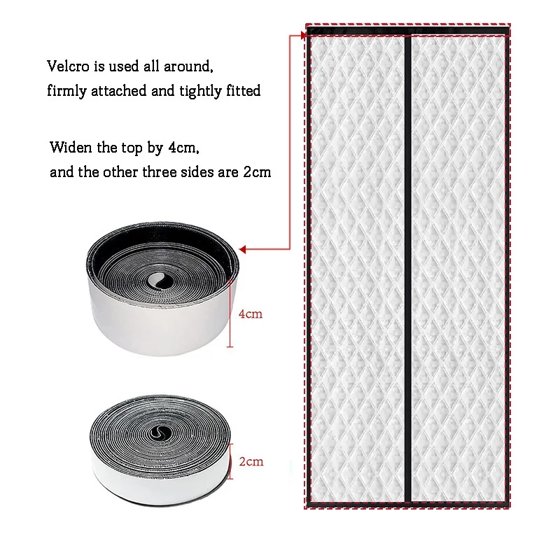 Winter magnetic cotton door curtain, thickened, warm, windproof, partition curtain, soundproof, cold proof, blackout curtain