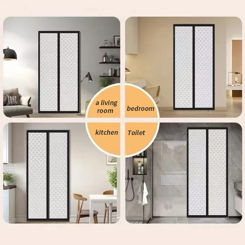 Winter magnetic cotton door curtain, thickened, warm, windproof, partition curtain, soundproof, cold proof, blackout curtain