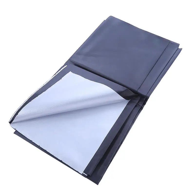 Blackout Curtain Self-adhesive Cooling Window Shades With Silver Coate For Living Room Bedroom Home Window Film Cloth