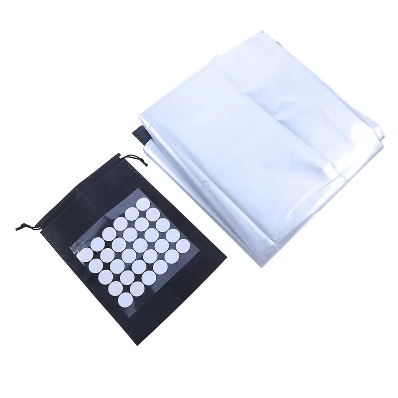 Blackout Curtain Self-adhesive Cooling Window Shades With Silver Coate For Living Room Bedroom Home Window Film Cloth
