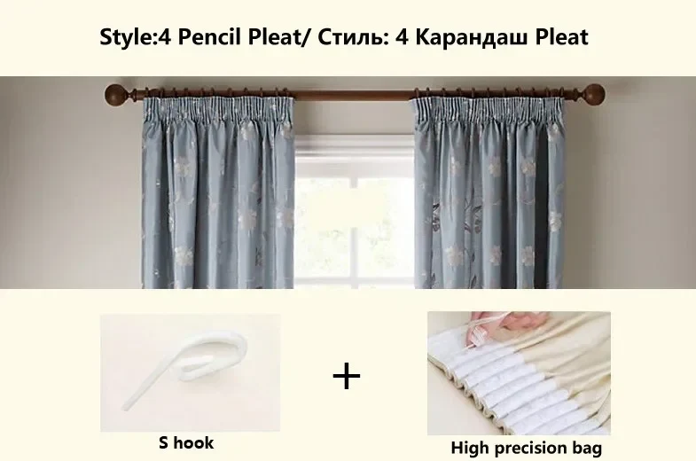 French Retro Style High-end Luxury Romantic Jacquard Chenille Lace Blackout Curtain Bedroom Door Screen Shutter Home Decor