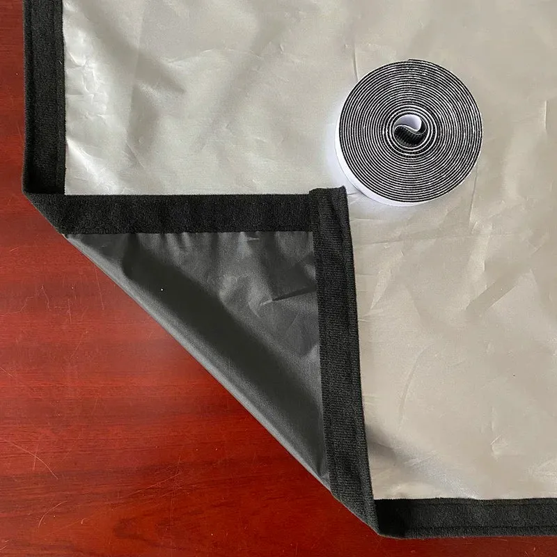 Customizable size 100% Blackout Curtain Self-adhesive Portable Travel Window Shades For Living Room Bedroom Home Window