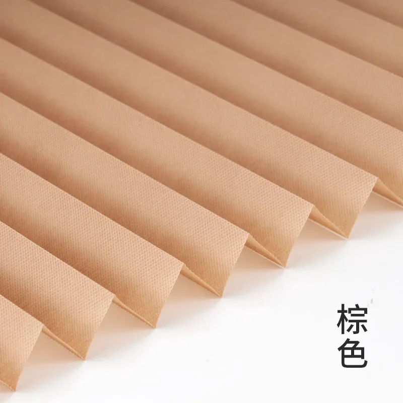 1 PC Easy Installation Window Shades Non-woven Fabric Pleated Zebra Blinds Roller Room Blackout Curtain For Living Room Balcony