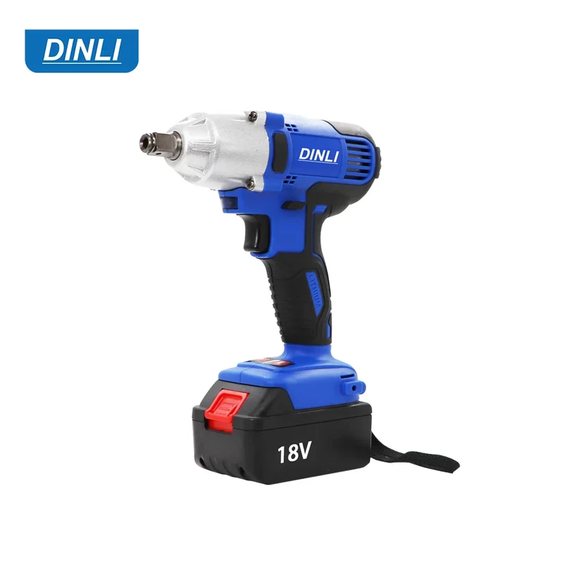 18V Cordless Lithium Impact Wrench Power Drill for Car Repair with Brush Motor Tool for Efficient Work