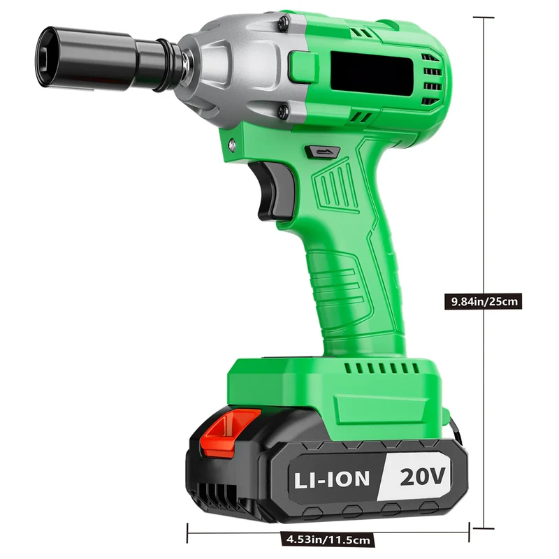 20V Cordless Impact Wrench DIY Grade Electric with 320Nm Max Torque Battery Powered Car Support Local EU Warehouse Drop Shipping