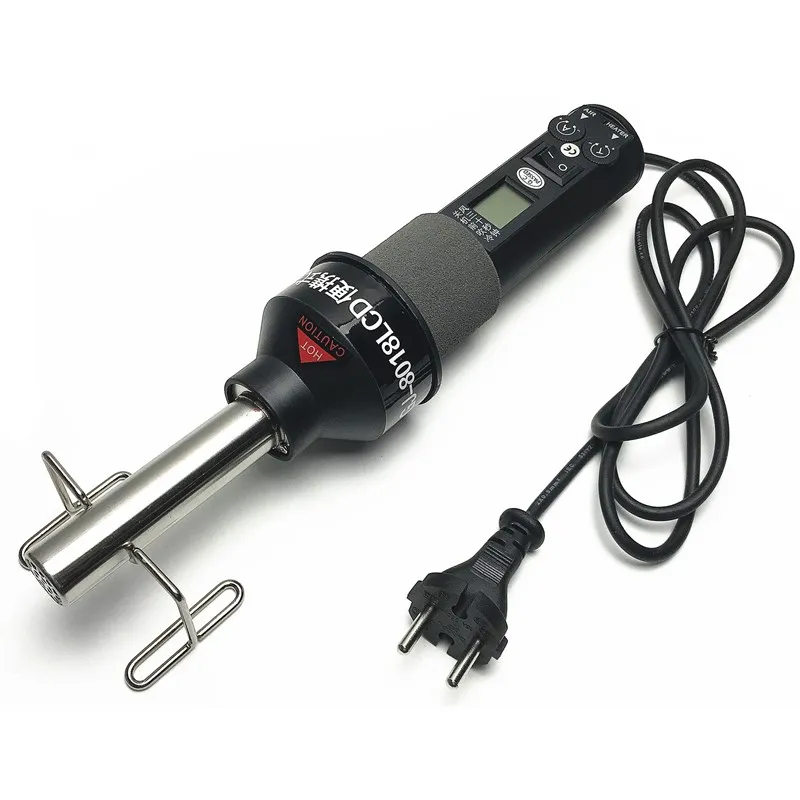 Portable Digital Heat air Gun GJ8018 Welding Tool Repair Station Complimentary 9 Nozzle Heat Shrink Gun 220V