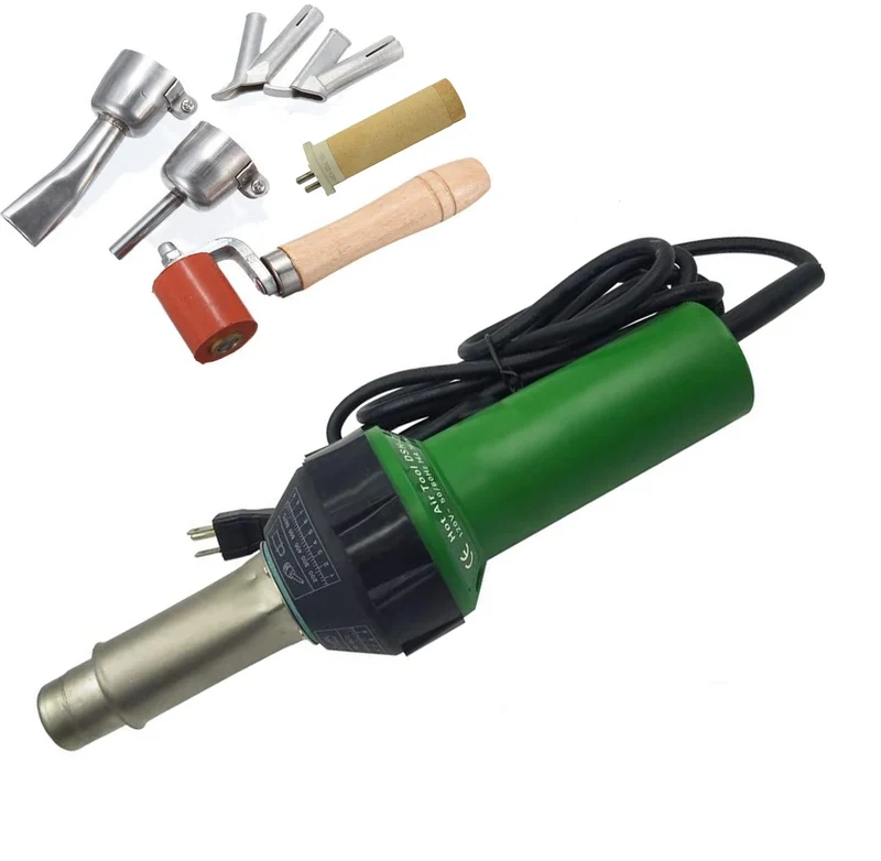 110V/220V 1600W Electric Heat Gun DIY Industrial Hot Air Blast Torch for Plastic Welding Pistol Welder Speed Nozzle Roller Kit