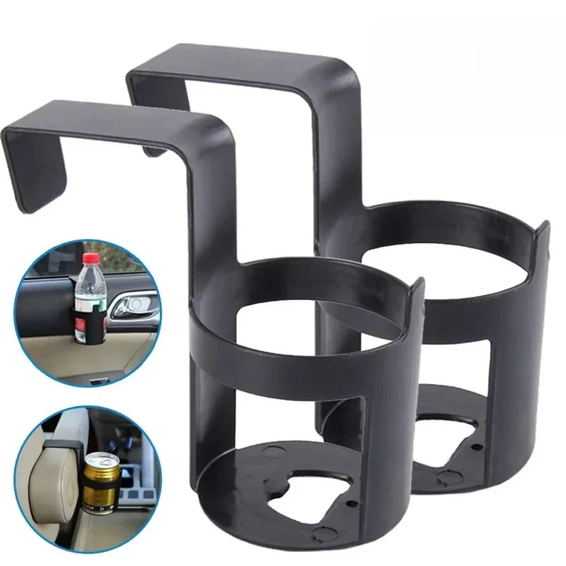 Car Cup Holder Auto Door Window Hanging Beverage Holder Portable Water Bottle Stand Car Storage Rack Auto Interior Accessories