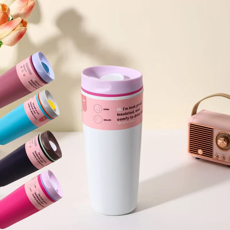 20OzStainless Steel Insulated Portable Water Bottle WithSpill Proof Lid Made of Tritan Material HighQuality DrinkingWater Bottle