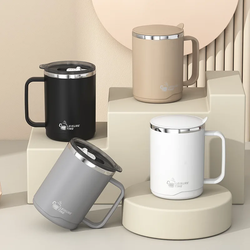 500ML Double-Wall Insulated Thermal Cup 304 Stainless Steel Coffee Cup Portable Water Bottle Keeps Cold and Heat Thermal Mug