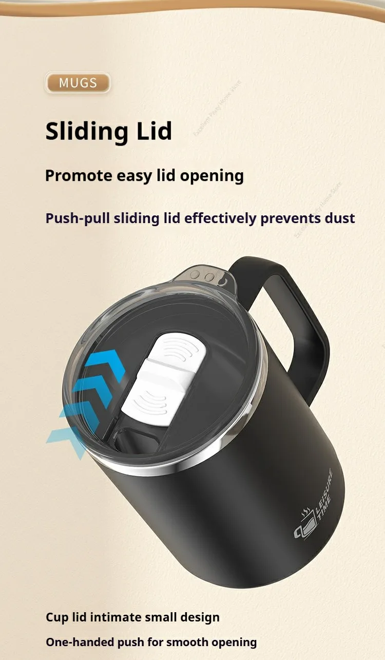500ML Double-Wall Insulated Thermal Cup 304 Stainless Steel Coffee Cup Portable Water Bottle Keeps Cold and Heat Thermal Mug