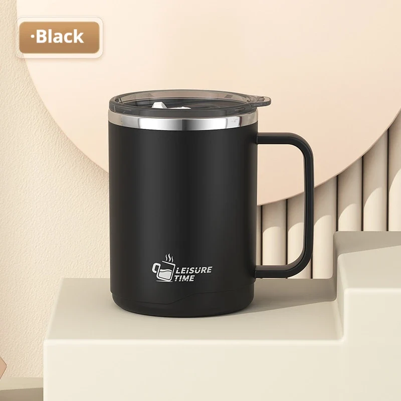 500ML Double-Wall Insulated Thermal Cup 304 Stainless Steel Coffee Cup Portable Water Bottle Keeps Cold and Heat Thermal Mug