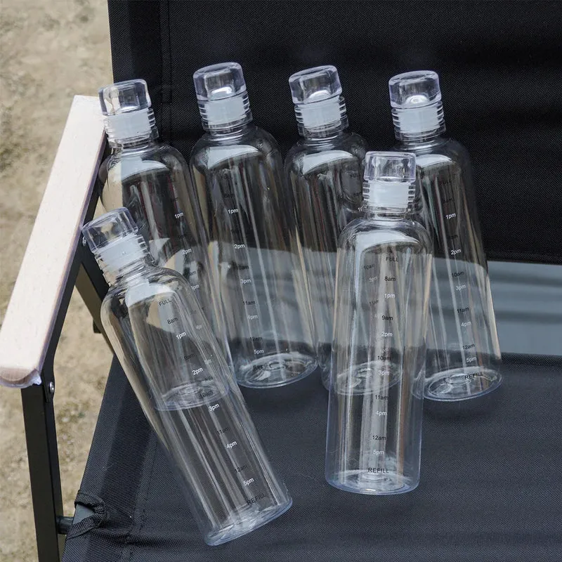 500ml Transparent Leakproof Water Bottle, Anti-Drop Sports Bottle with Time Scale Design, Ideal for Outdoor Use, Hydration on th