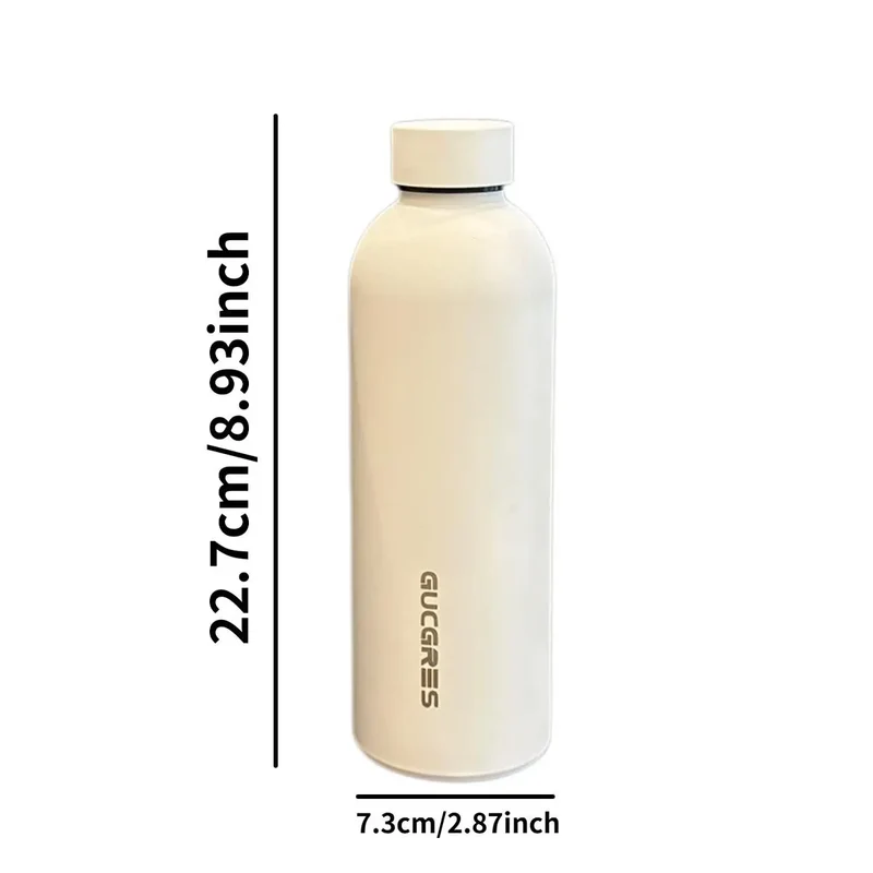 American Style Dual-Layer Stainless Steel Cup Portable Water Bottle Sports Wide Mouth Insulated Thermos Flask for Outdoor Use