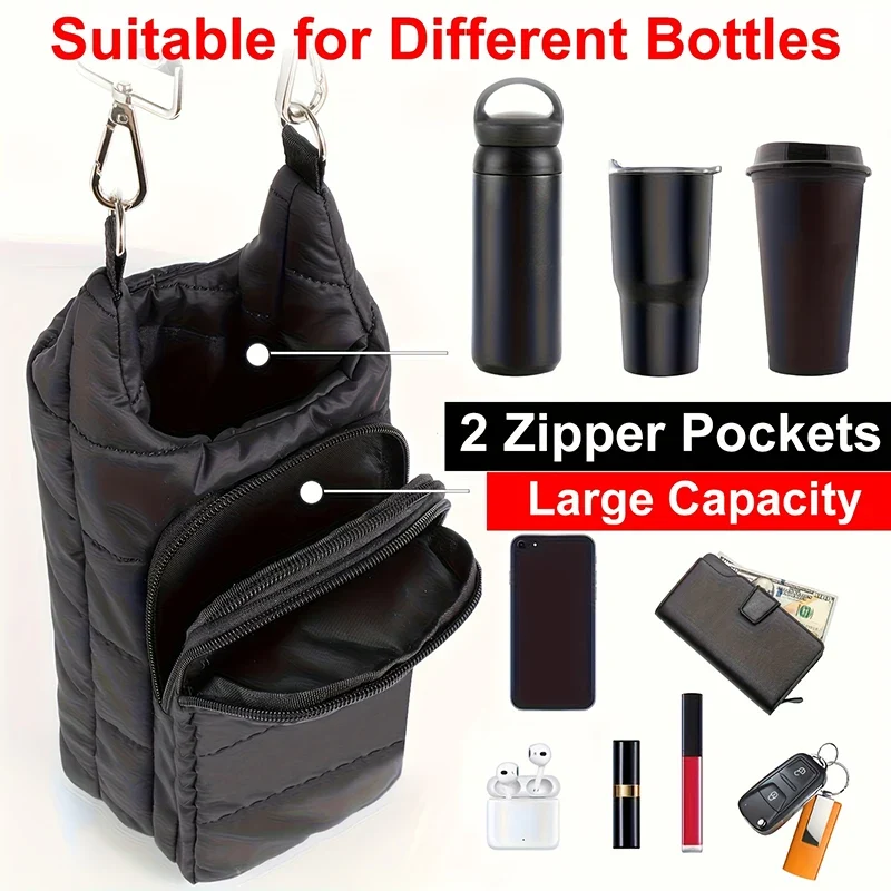 Autumn Winter Water Bottle Bag Thickened Thermal Water Bottle Cover Outdoor Sports Portable Water Bottle SleeveChristmas Gifts