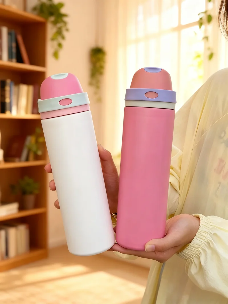 1pc Sports Cycling Water Bottle, 750ML Large Capacity Dual-Drinking Sports Water Bottle, Outdoor Portable Water Bottle